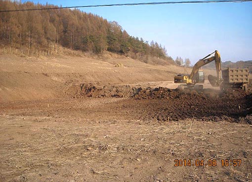 新賓縣CNG儲配站及CNG加氣子站合建站地基基礎土地平整工程